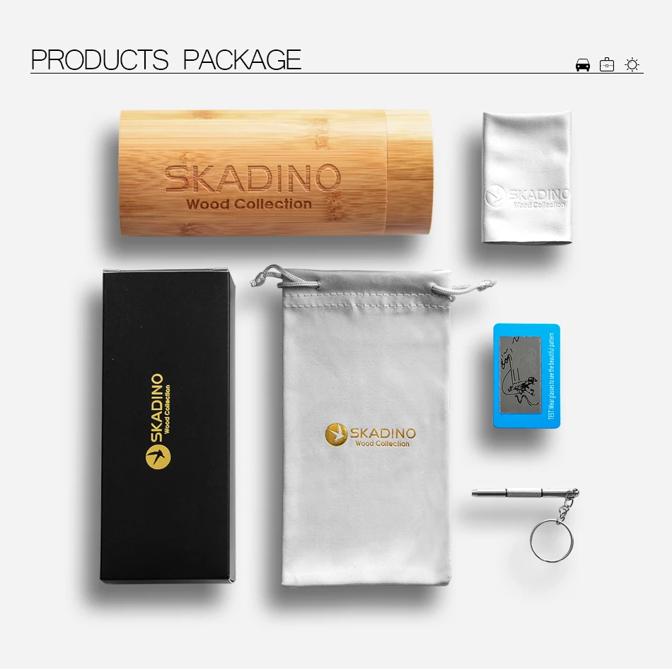 SKADINO, UV400, поляризационные, Зебра, полностью деревянные солнцезащитные очки, модные, солнцезащитные очки для женщин и мужчин, с покрытием, синие, коричневые линзы, ручная работа, крутой бренд