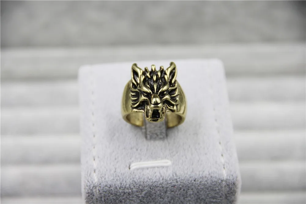 Модное винтажное кольцо с головой волка для мужчин и женщин|wolf head ring|ring forrings for men |