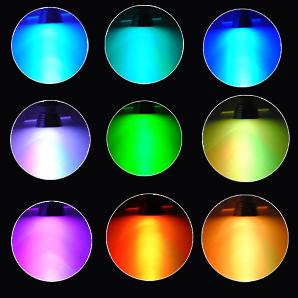 Новинка 2017 года E27 цветная (RGB) светодиодная лампочка с пультом дистанционного