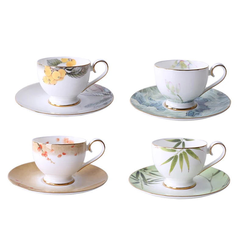 210 мл Элегантный Китайский Сельский Стиль Классический Костяного Фарфора Чашка