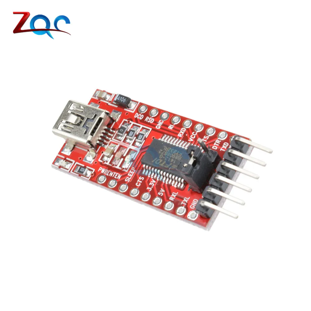 Последовательный модуль адаптера FT232RL FT232 FTDI Mini USB в TTL порт для Arduino 3 В 5 |