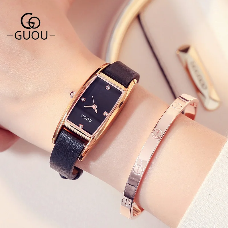 2021 New Diamond Watches For Women Top Luxury Brand Ladies Gold Square Watch Lady Analog Quartz Unique Wristwatch Female Watch