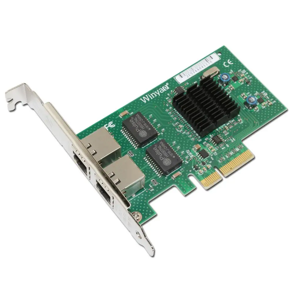 Двухпортовый серверный адаптер WY576T PCIe X4 медный RJ45 Gigabit 1000 Мбит/с сетевая карта