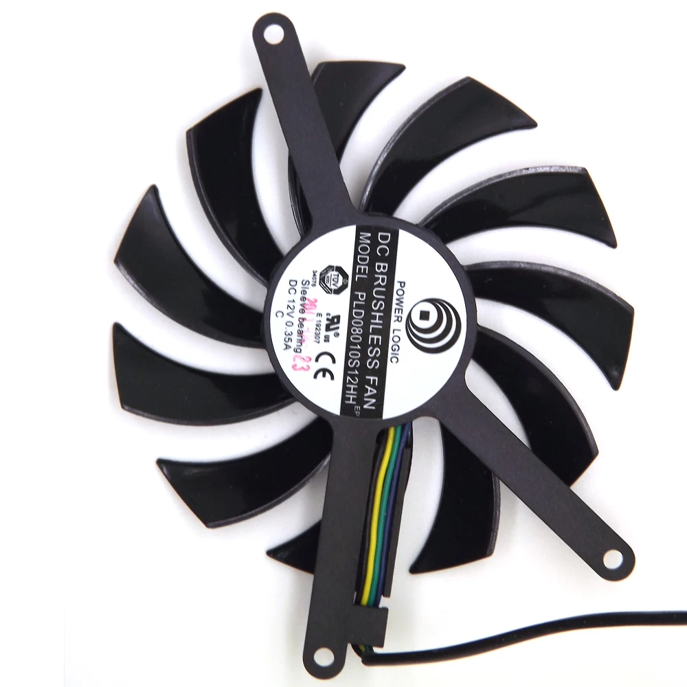 Free Shipping PLD08010S12HH 12V 0.35A 75mm 86x86x42mm For MSI GTX580 GTX460 GTX560 EVGA GTX560TI Graphics Card Fan | Компьютеры и офис