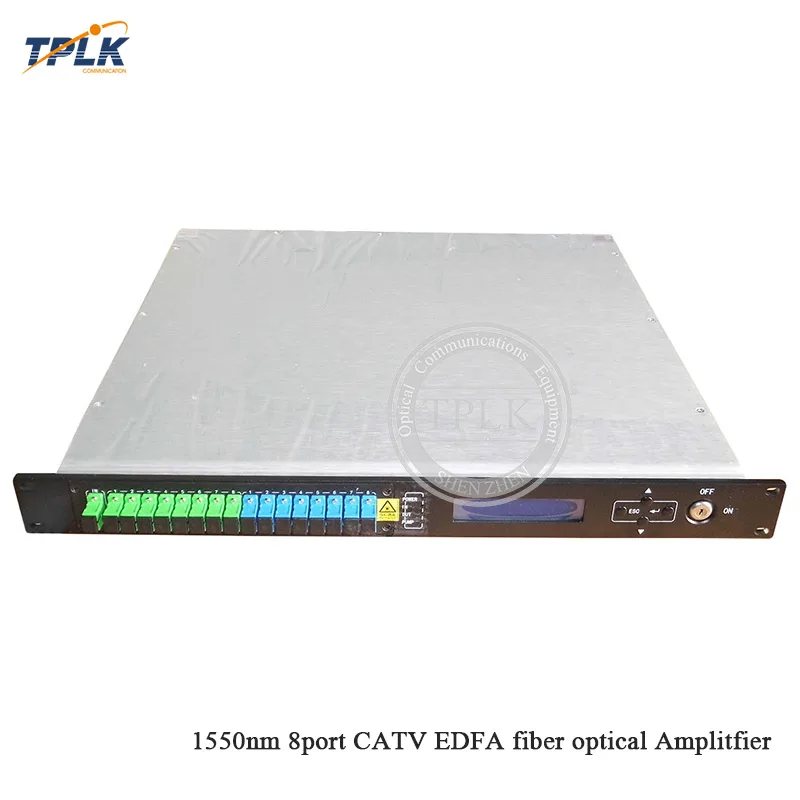 Новый CATV EDFA усилитель оптического волокна WDM 1550nm 1U/80 W 8port * 18/19dbm sc/apc sc/upc