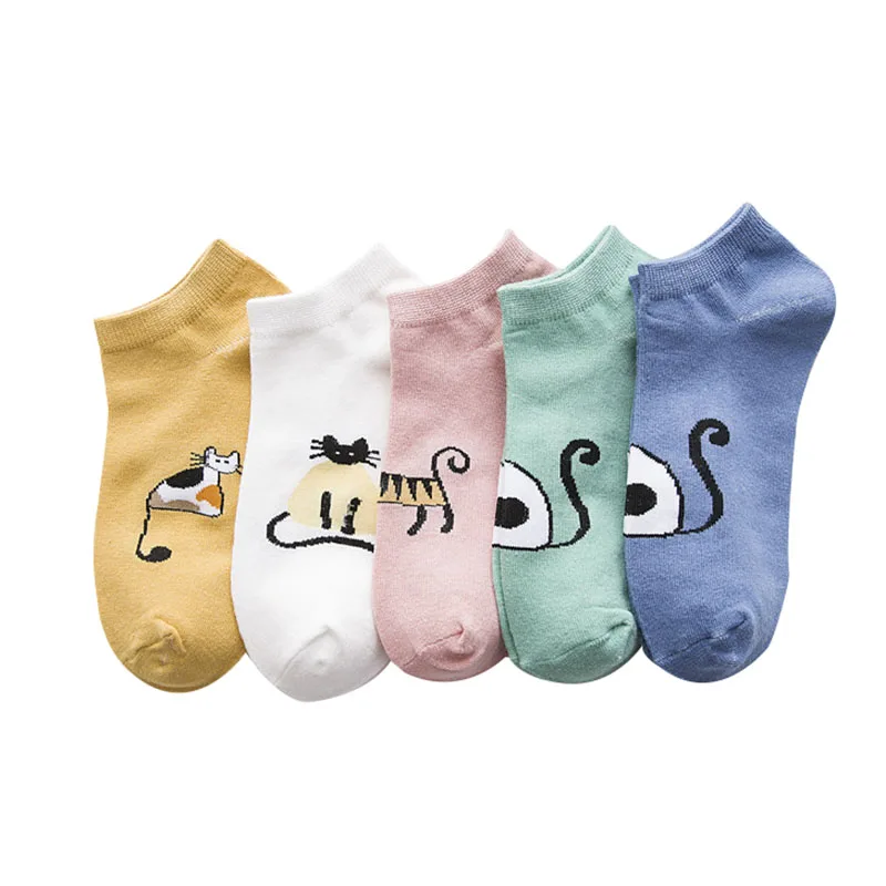 Носки женские хлопковые эластичные 5 пар летние/осенние|socks women summer|socks thsocks breathable |