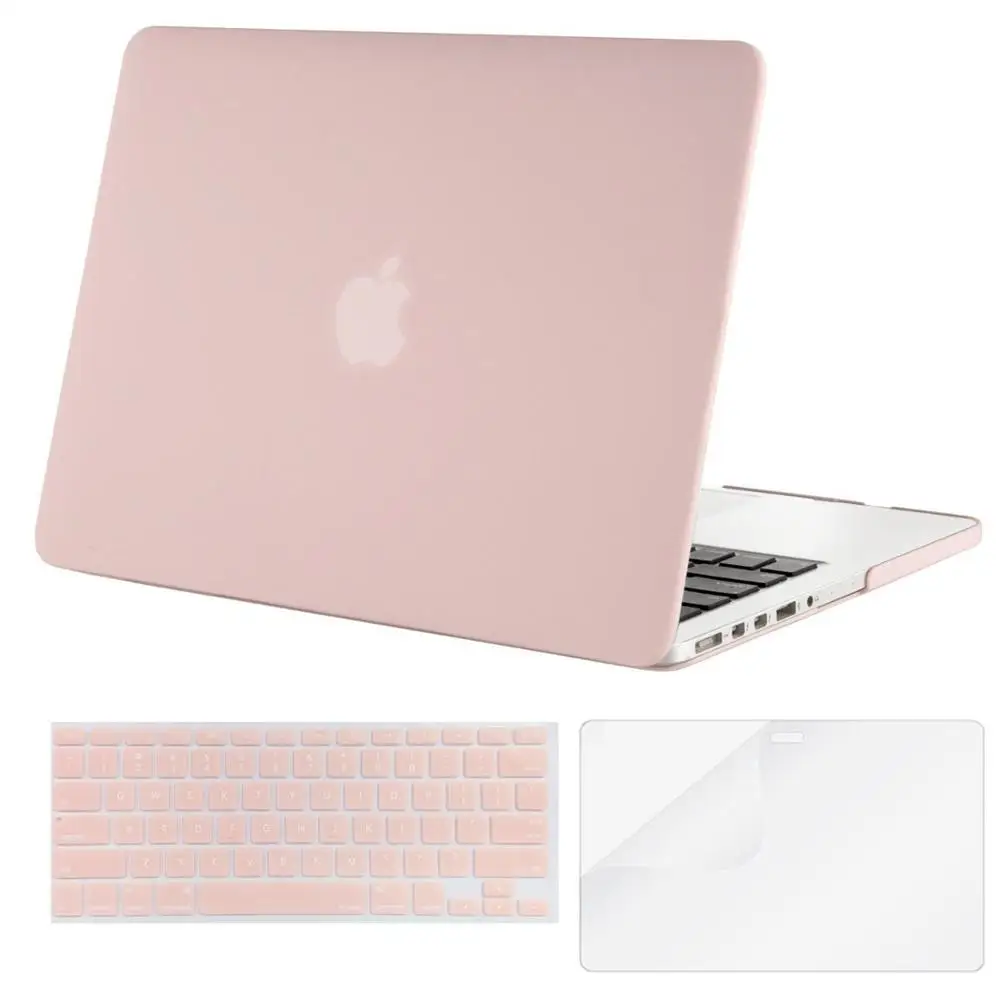 MOSISO ноутбук матовая поверхность чехол для ноутбука Macbook Air 13 Pro 13 retina A1502 выпуск 2013 Тетрадь заменить для переноски Чехол - Цвет: Baby Pink