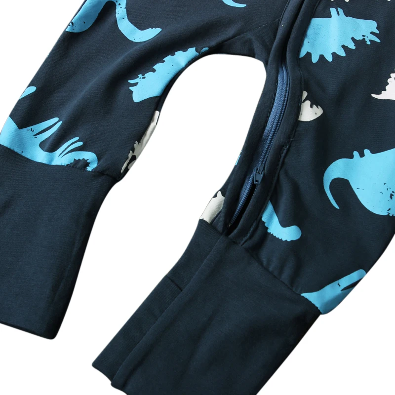 2017 Осенний комбинезон для новорожденных детские комбинезоны с принтом животных