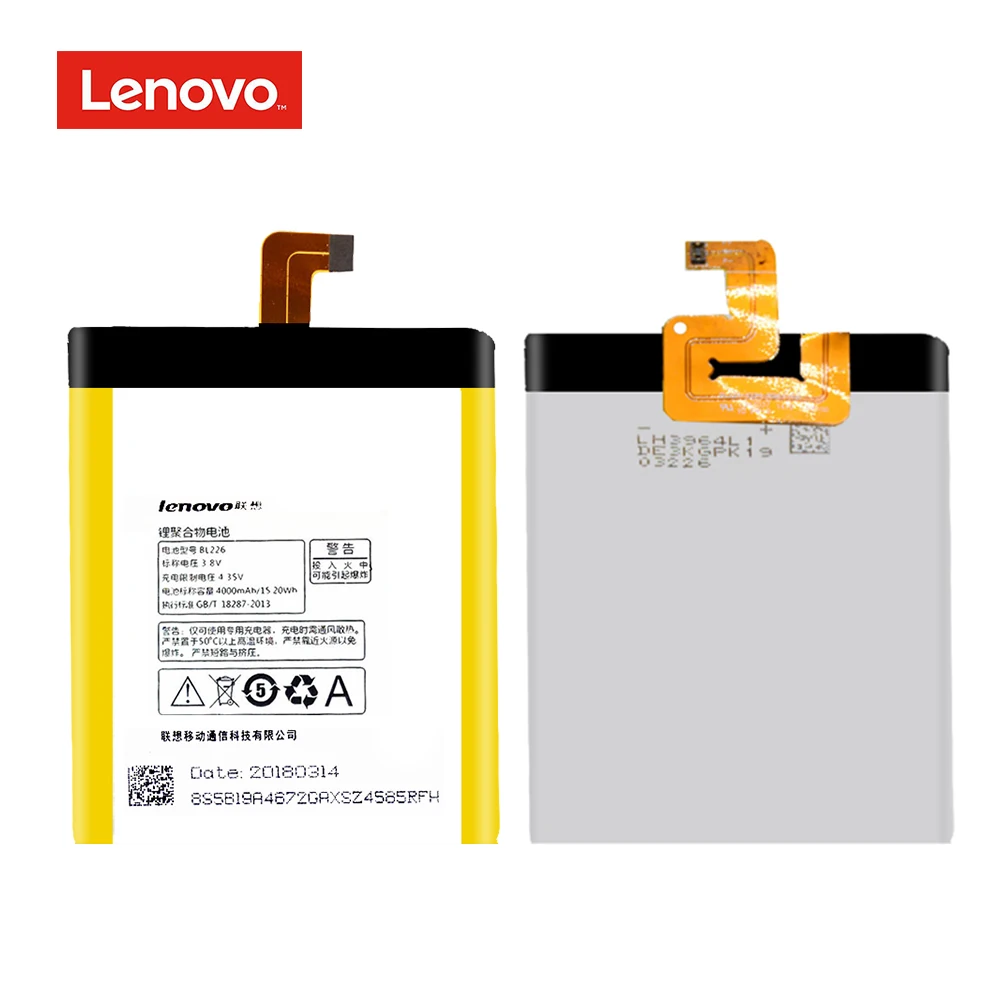 

For Lenovo S860 BL226 Original Replacement Battery Li-ion Rechargeable Mobile Phone Batteries 4000mAh + Free Tools