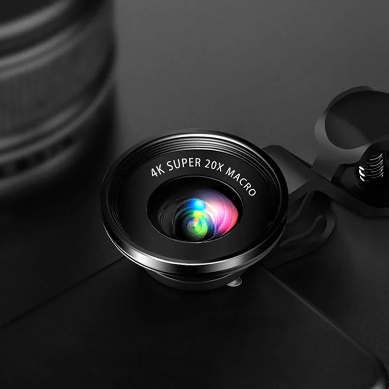 Мини 4K HD супер 20X микро объектив для телефона широкоугольный камеры смартфона