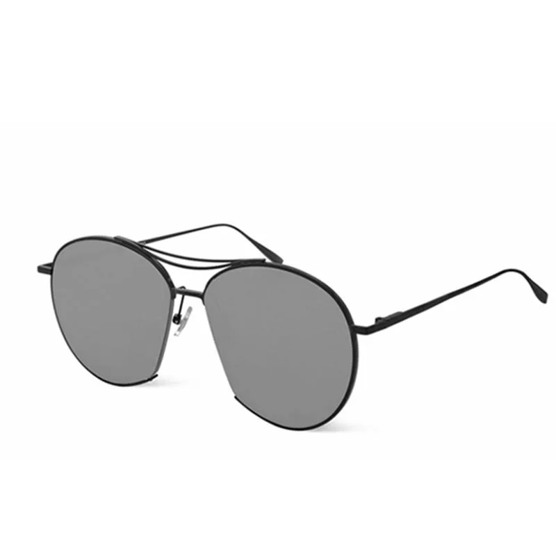 Женские и мужские солнцезащитные очки с зеркальными прозрачными линзами в