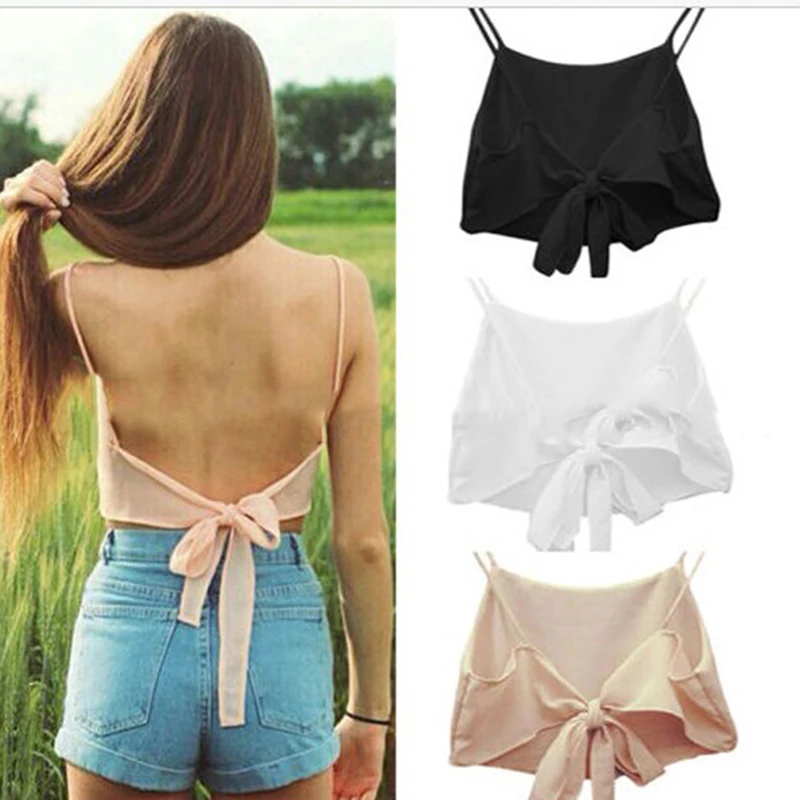 Модный сексуальный женский топ без рукавов с открытыми плечами летняя