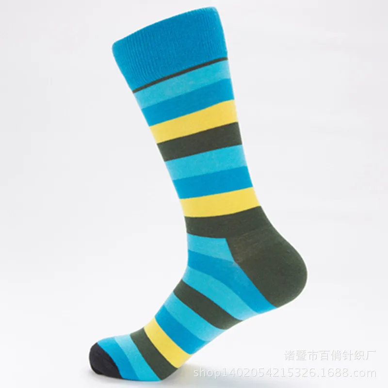 Spring and Autumn Happy Personality Stripes Socks | Женская одежда