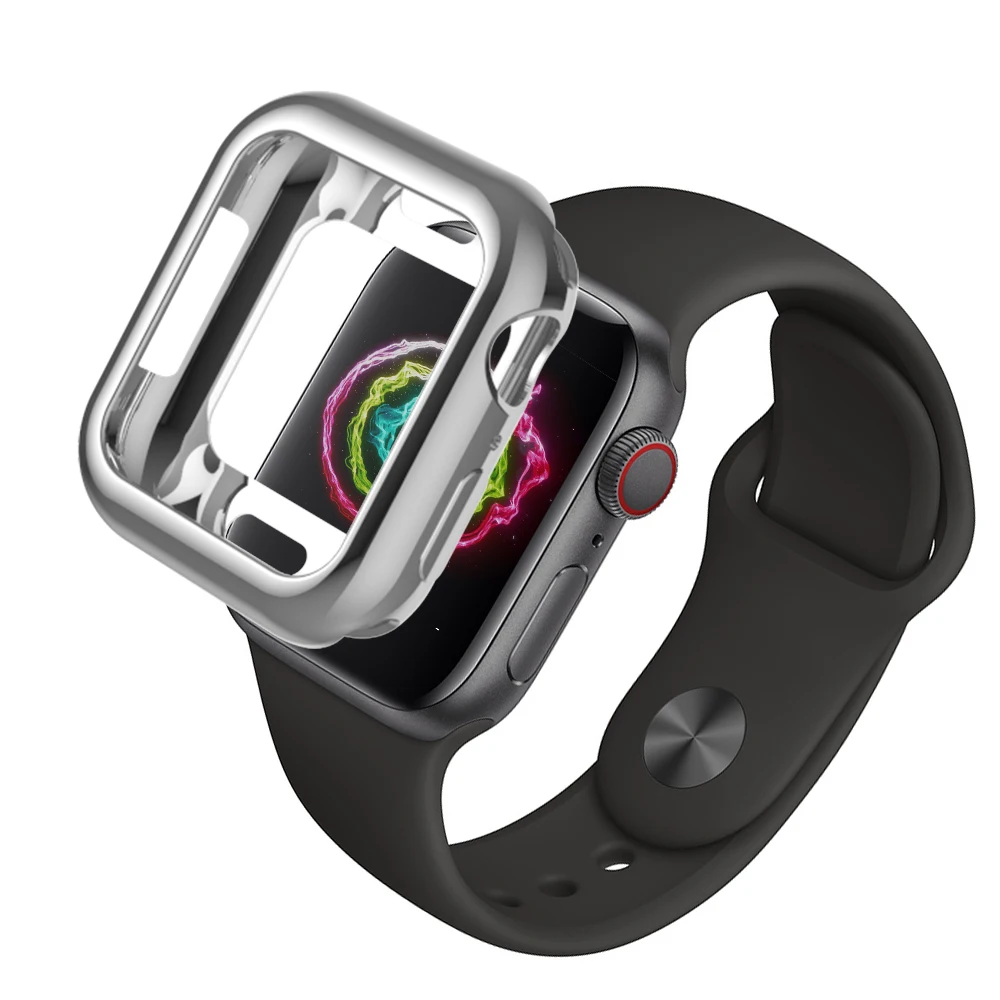 Новые защитные чехлы для Apple Watch 44 мм 40 Iwatch series 4 чехол TPU силиконовый мягкий