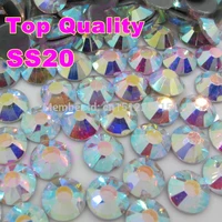 10bagslot aaaaa ss20 4 6 4 8mm clear crystal ab luxury rhinestones hot fix strass flatback hotfix stone for shoes clothes
