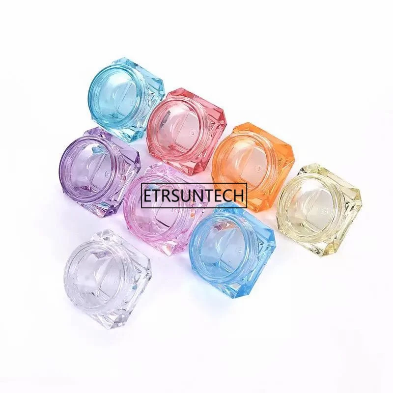 100 шт 3g/5g пустые косметические контейнеры с винтовой крышкой образцы алмазные в