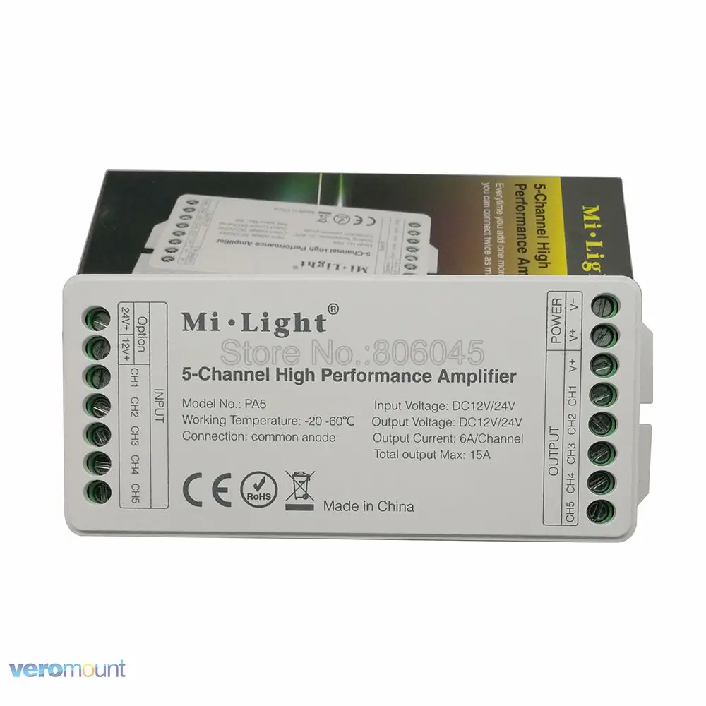 Mi. Светильник DC12V 24V 15A PA5 5 канальный высокая производительность операционный