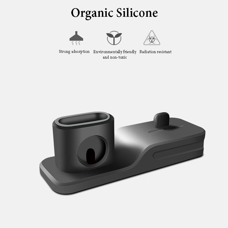 3 в 1 мобильный телефон зарядное устройство держатель кабель коробка для хранения