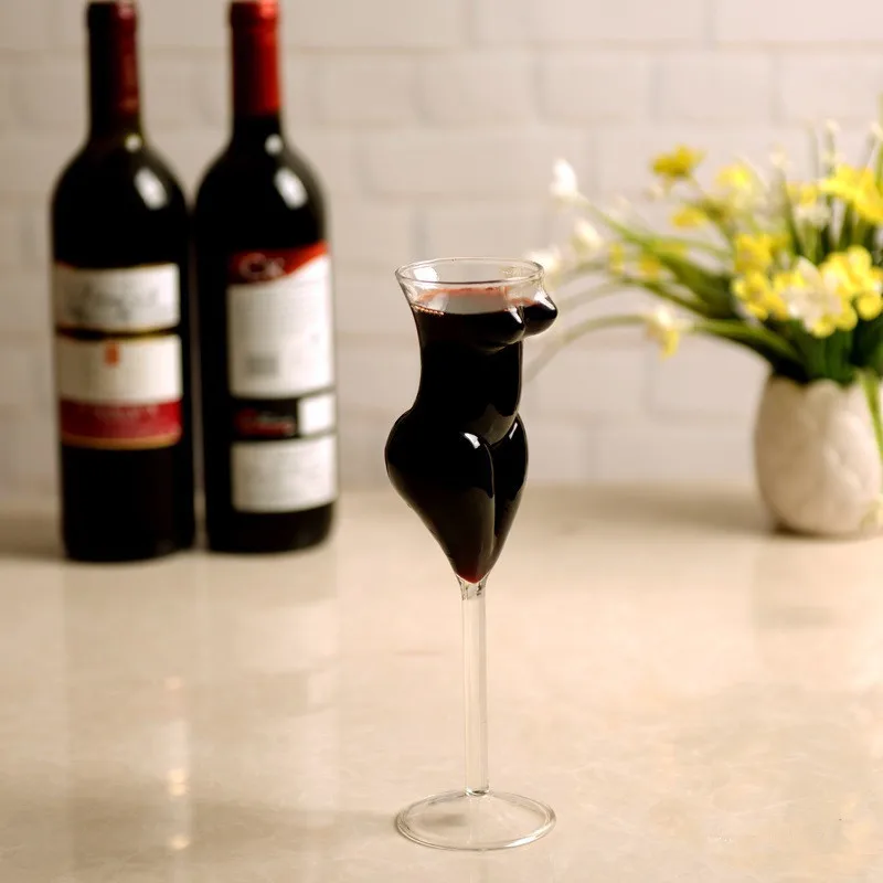 Hot 1 Pcs Sexy Creative Wine Glasses Goblets Crystal Cups Beauty Beautiful Body Design Drinkware Birthday Gifts | Дом и сад