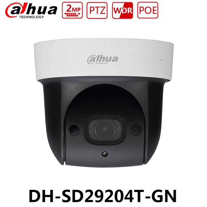 10 шт./лот Dahua SD29204T GN Оригинальная версия 2MP ptz poe камера 4X оптический зум Встроенный