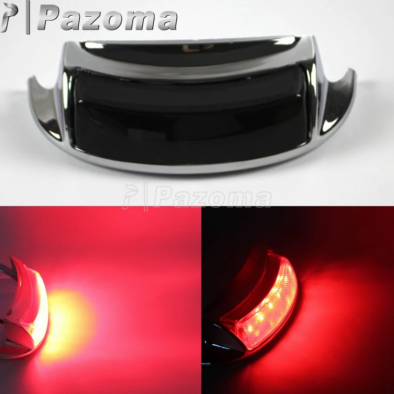 Smoke Motorcycle LED Auxiliary Rear Fender Tip Light w/Turn Brake Stop for Harley FLHTCU FLHTCUL FLHTK FLHTKL FLTRU |