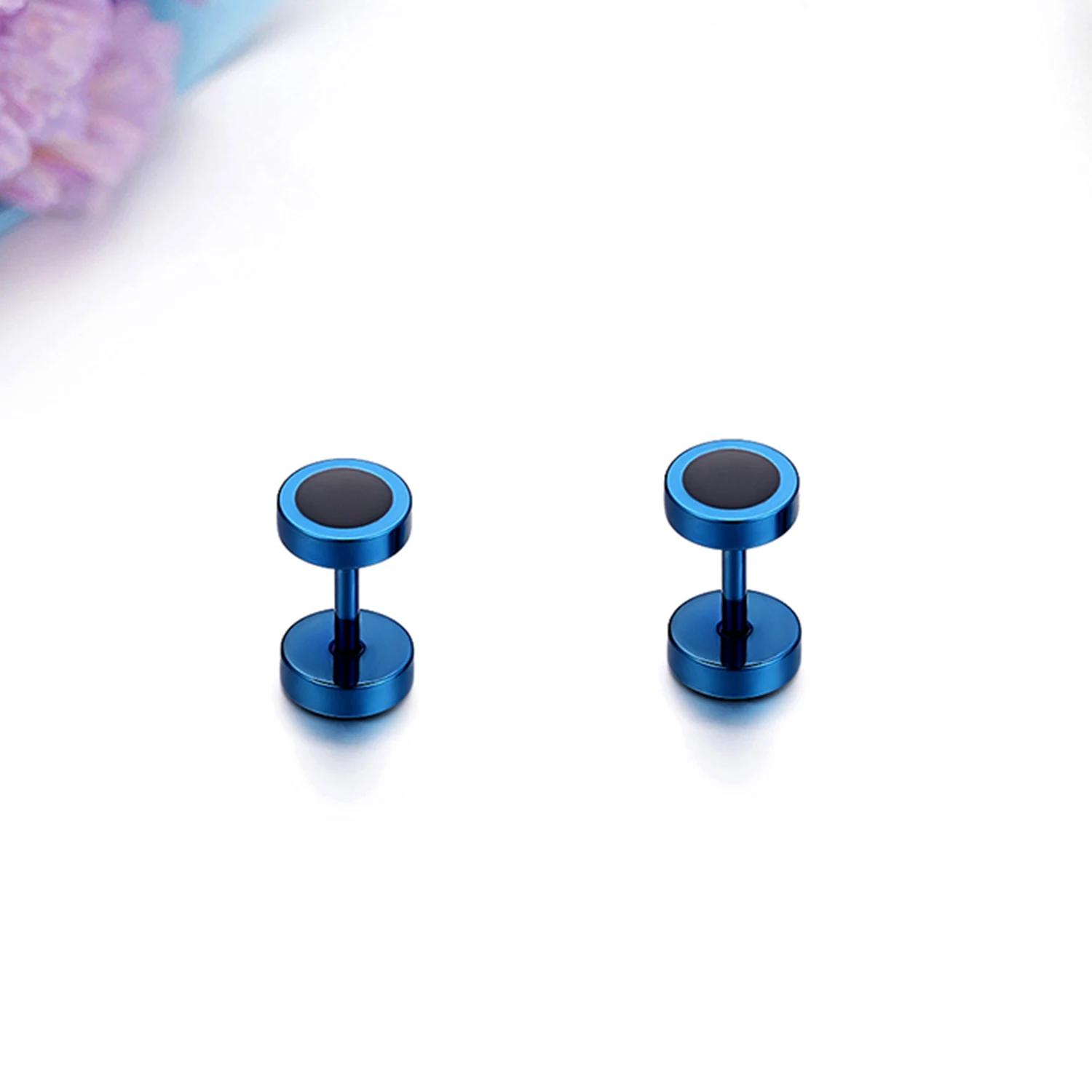 BONISKISS Unisex Classic Simple Stub Earrings Stainless Steel Men Round Jewelry Decoration 2Pcs Aretes Dropshipping | Украшения и