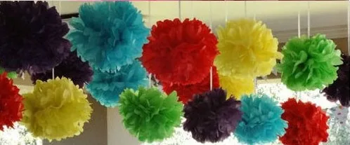 

14 inch Tissue Paper Pom Paper Lantern Pom Blooms Flower Balls
