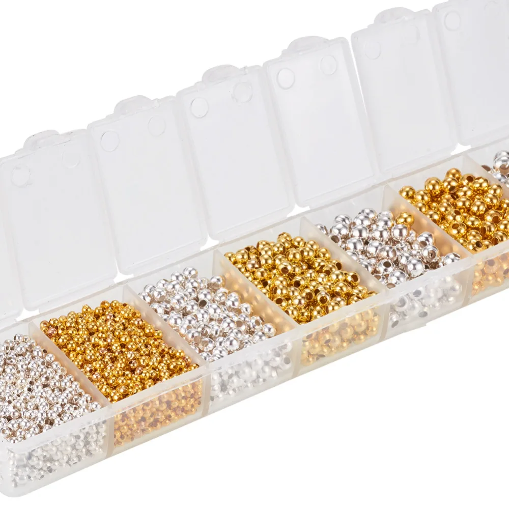 Фурнитура для ювелирных изделий 1 коробка железная круглая разделительная