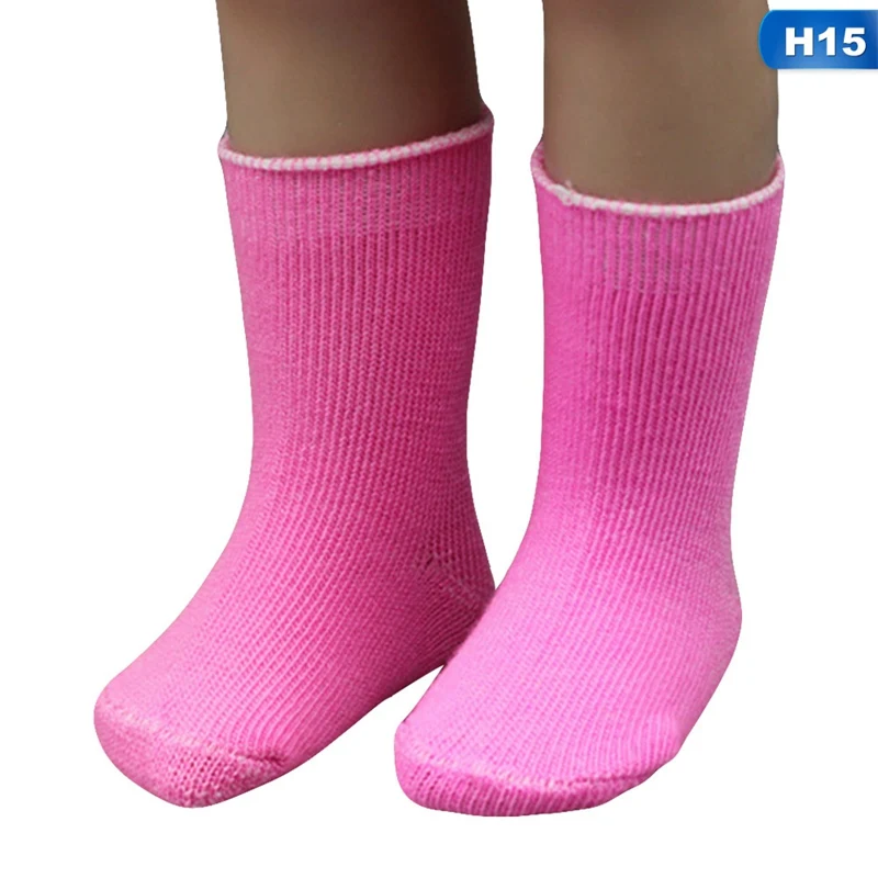 2 шт./пара кукольный носок подходит 18 дюймов Baby Doll одежду, аксессуары для куклы малышки; рождественские подарки