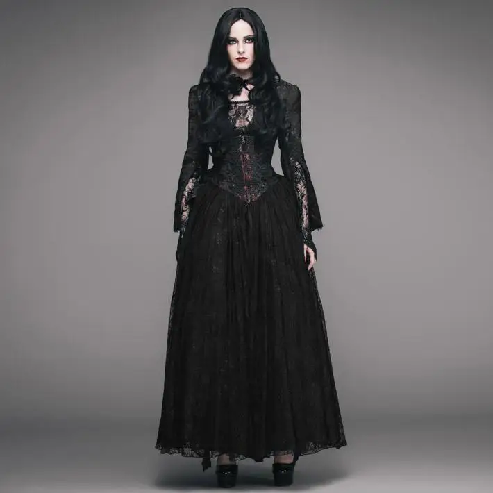 Женское кружевное платье Eva в стиле Басков Goth Punk ECT003|Женские платья| |