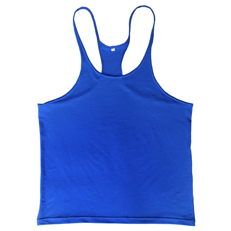 Однотонная майка для бодибилдинга фитнеса мужчин без рукавов повседневная