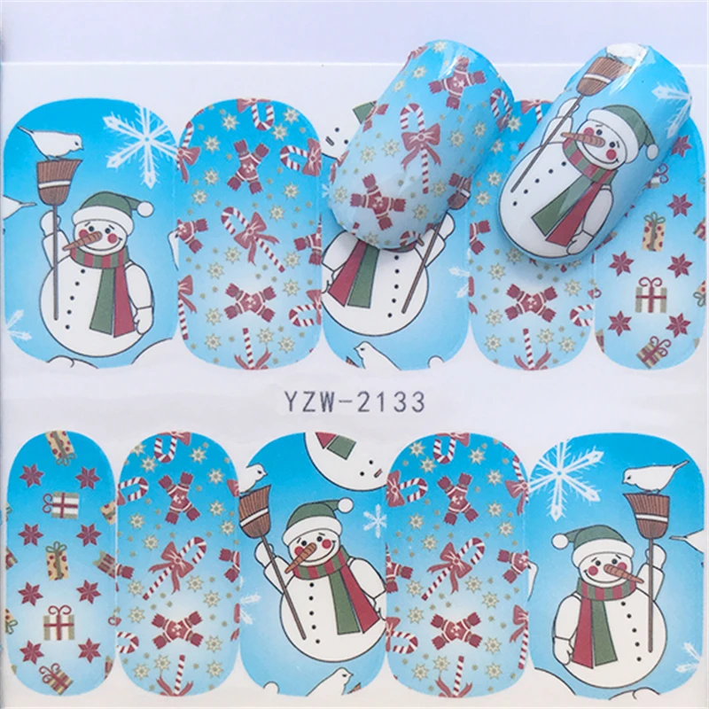 Рождественские серии/Рождественская елка/снежинка/колокольчик стили ногтей