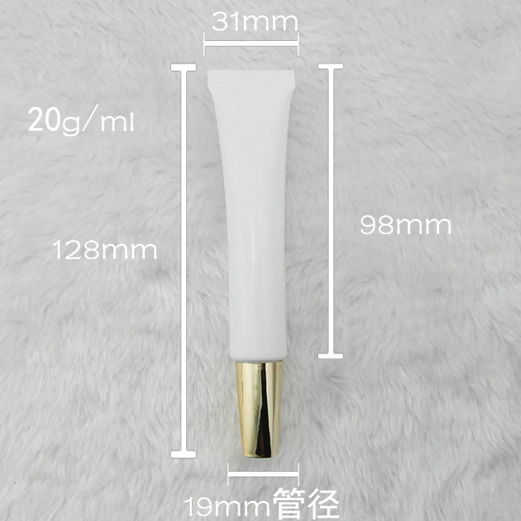 20ml/20g high-grade snow white Hose Soft Bottles, Medical Cream or Cosmetic Foundation Cream Packaging Tube free shipping