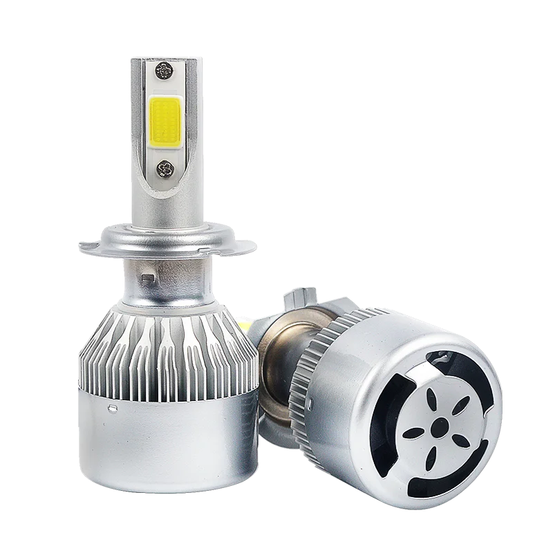 Taitian 2 шт. COB 72 Вт 7600LM 6000 К DC12V Светодиодные фары H1 H4 H7 автомобилей туман лампа H11 9005 9006 Canbus свет лед авто лампы для Toyota