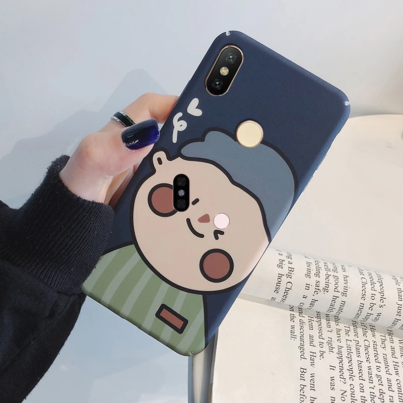YonLinTan coque, чехол, чехол, для Xiaomi mi 6X A2 mi A2 mi 6X, Роскошный Жесткий чехол из поликарбоната с милым мультяшным цветочным принтом, чехол s