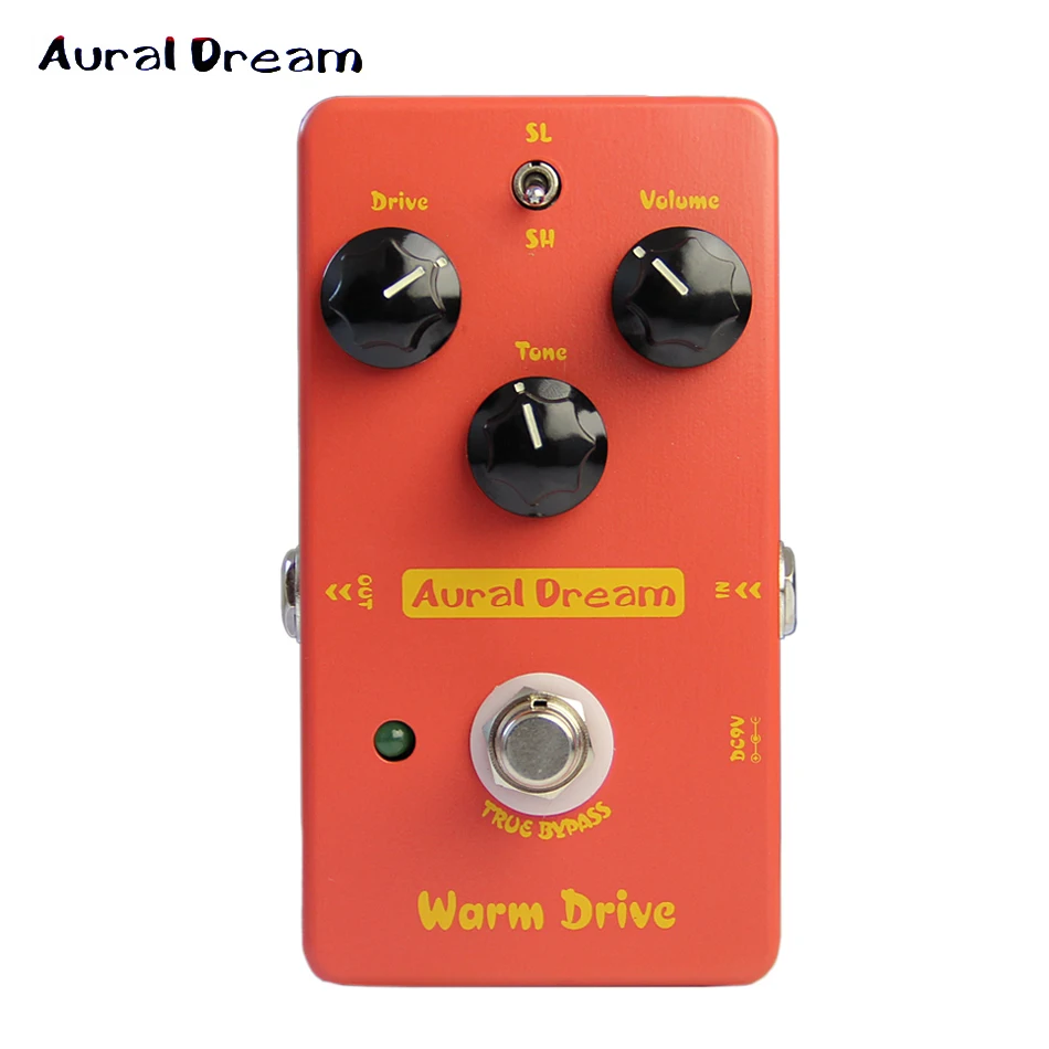 Aural Dream теплый привод аналоговый True Bypass Overdrive эффекты бас гитара аксессуары|guitar