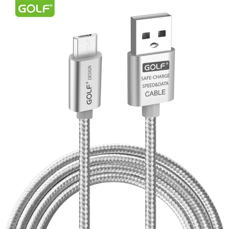 

Golf 3m Fast Charging Micro USB Data Sync Cable For Xiaomi 3 4 Samsung S6 S7 LG G3 Android Phone Charger Metal Braided USB Cable