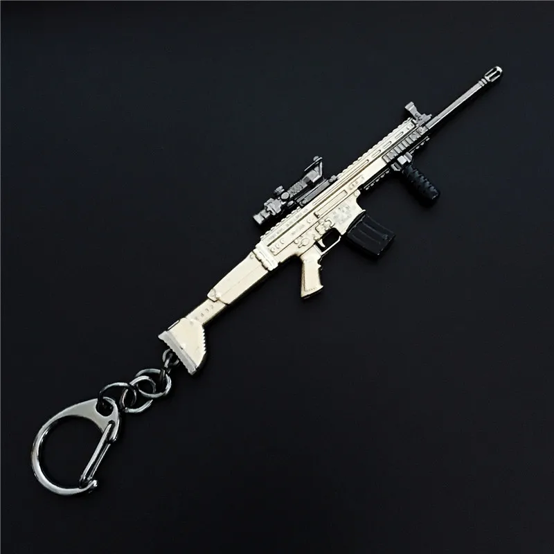 Брелок для ключей модель оружия PUBG 98K AWM VSS брелок из сплава размер 10 см оптовая