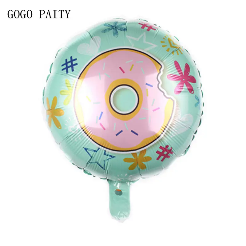 GOGO PAITY новые 18 дюймовые круглые пончики мировой алюминиевый воздушный шар