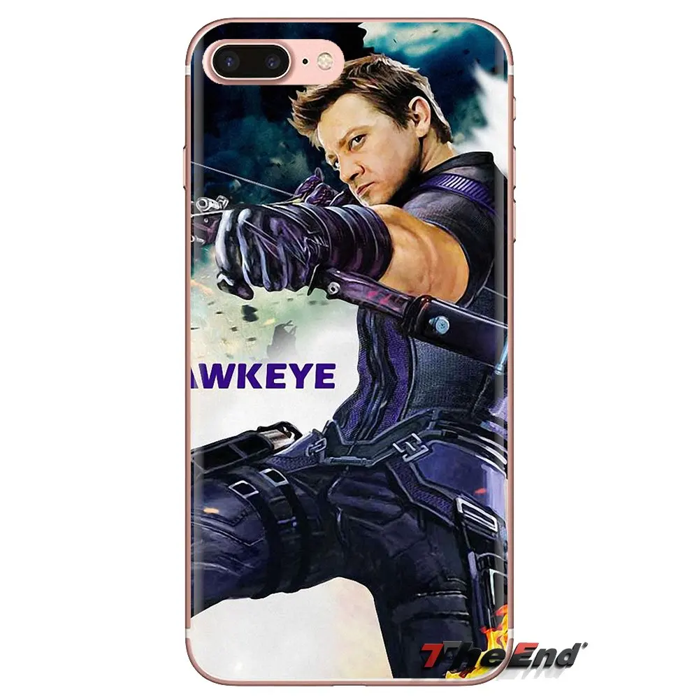 Silicone Phone Shell Case For Xiaomi Redmi 4A S2 Note 3 3S 4 4X 5 Plus 6 7 6A Pro Pocophone F1 hawkeye clint barton the Avengers |