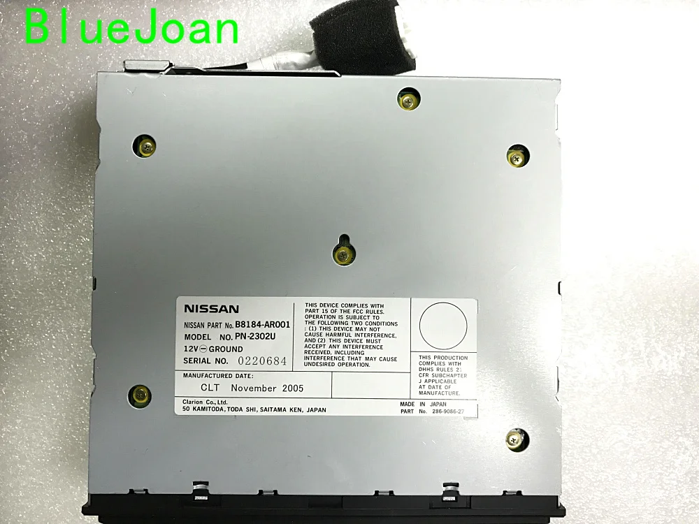 Автомобильный CD-тюнер Clarion 6 disc CHANGERE NISSIAN номер детали Модель No.B8184-AR001 12 В