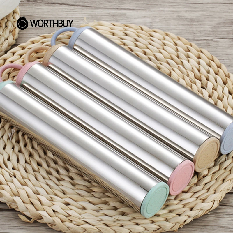 Worthbuy Творческий Портативный 304 Нержавеющая сталь Столовая посуда набор