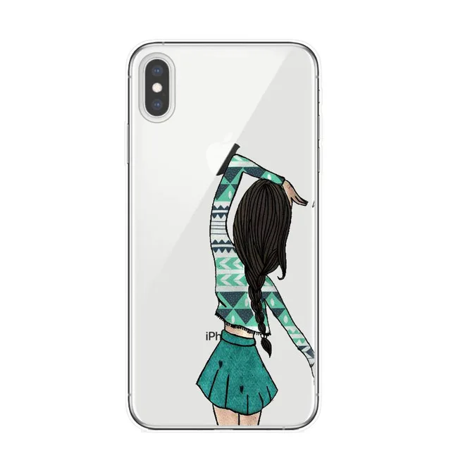 Прозрачные мягкие чехлы для телефонов девочек Bff Best Friends Forever чехол iPhone 7 6 6S 8 Plus X XR