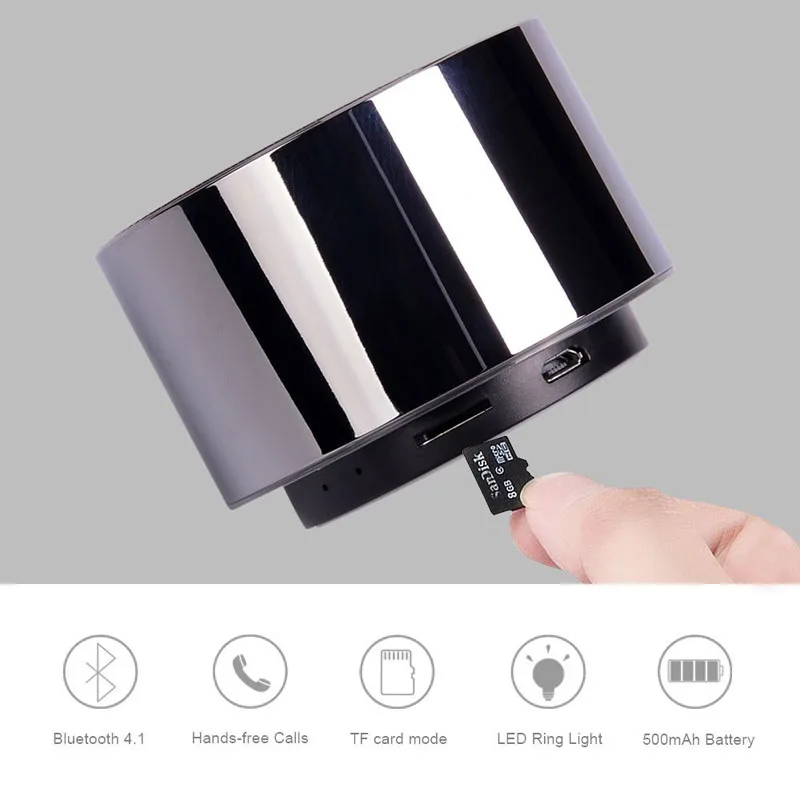 Металлическое покрытие беспроводной Bluetooth динамик портативный мини сабвуфер