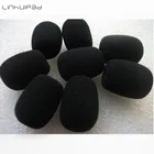 Linhuipad, 50 шт., технические ветровые экраны, губка для ветрового стекла, открытие 11 мм и внутренняя длина 32 мм для большинства микрофонов гарнитуры