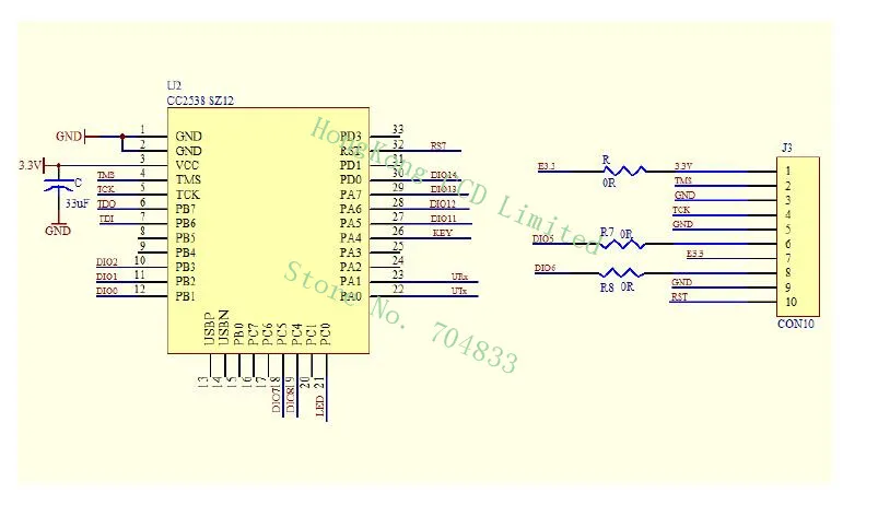 CC2538+ CC2592 PA Zigbee беспроводной модуль