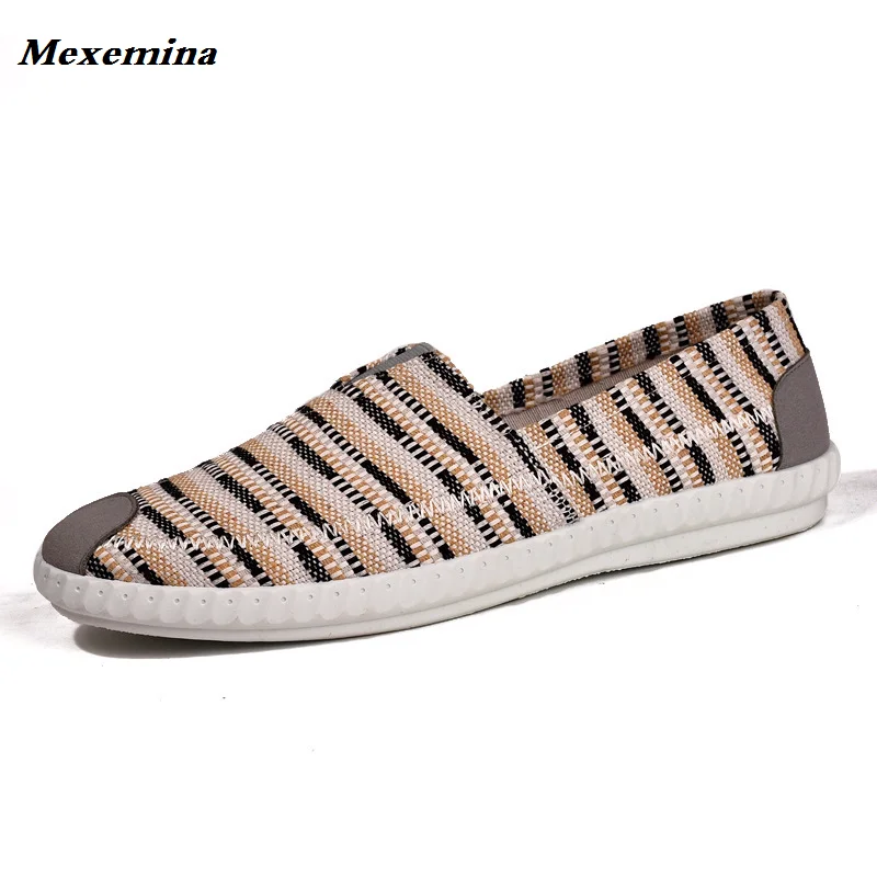 2018 модные Мужская обувь белье Тканые Лоскутная Дизайн человек для отдыха дышащая