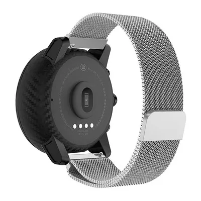 22 мм браслет из нержавеющей стали для Xiaomi Huami Amazfit Stratos 2/2S магнитный ремешок для часов Замена для Huami Amazfit Stratos - Цвет ремешка: siliver