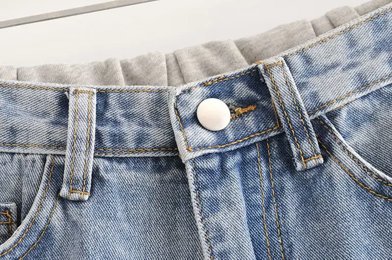 Женские джинсовые шорты с дырками летние Выбеленные винтажные высокой талией в