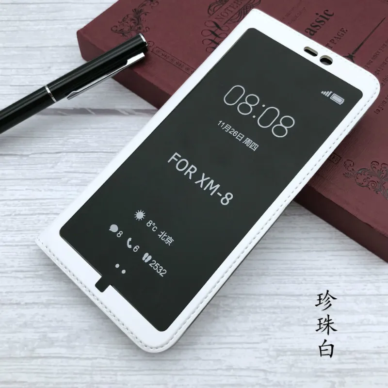Флип-чехол с полным окошком обзора для Xiaomi Redmi Note 5 Pro, чехол, чехол, деловая кожаная сумка для телефона для Xiaomi Redmi 5 5 Plus Note 5A